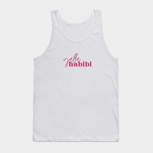 yalla habibi - two fonts Tank Top by habibitravels